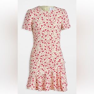 C/MEO collective floral intersect mini dress. New With Tags. Size Small/ Us 4.